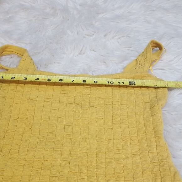 NWOT FP Beach Mustard Yellow Mini Dress - Picture 8 of 9